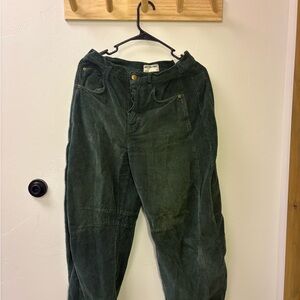 We The Free Olive Corduroy barrel jeans